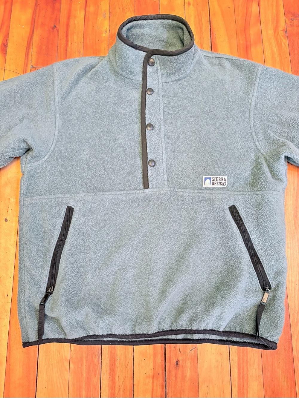 Vintage SIERRA DESIGNS Men's Green Fleece Pullover Sweater - Small